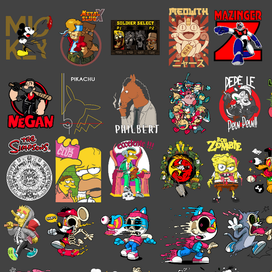 Pack Digital – +230 Diseños de Cartoon